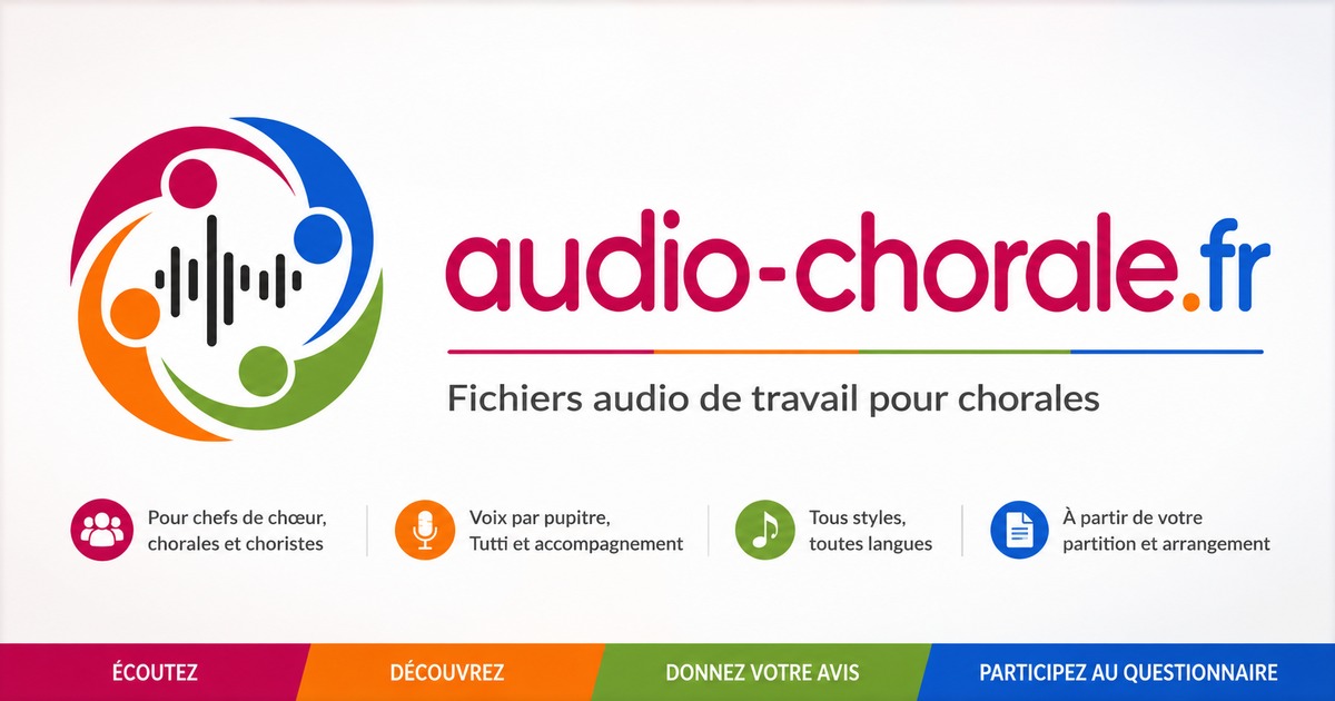 Audio-Chorale — Fichiers audio de travail pour chorales
